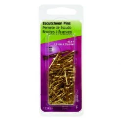Hillman 16 Ga. X 1 in. L Brass Escutcheon Pins 1 pk 2 oz