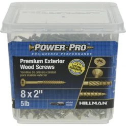 Hillman Power Pro No. 8 X 2 in. L Star Flat Head Premium Deck Screws 5 lb 767 pk 8 Hillman Power Pro No. 8 X 2 in. L Star Flat Head Premium Deck Screws 5 lb 767 pk -Cheap HILLMAN Store 00d9e568 52ce 4638 bfd7 44ee39c3ae8a