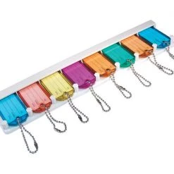 Hillman Metal/Plastic Assorted Labeling/ID Key Holder