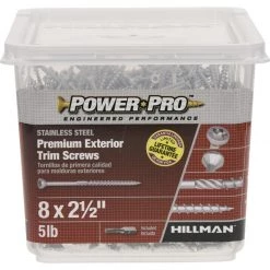 Hillman Power Pro No. 8 X 2-1/2 in. L Star Trim Head Premium Deck Screws 5 lb 625 pk 8 Hillman Power Pro No. 8 X 2-1/2 in. L Star Trim Head Premium Deck Screws 5 lb 625 pk -Cheap HILLMAN Store 032af6a1 4055 4ff6 a959 93372a52c52b