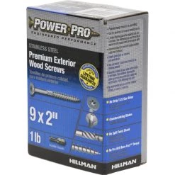 Hillman Power Pro No. 9 X 2 in. L Star Flat Head Exterior Deck Screws 1 lb -Cheap HILLMAN Store 04546be9 fe6a 4cc2 91d3 a6510364fb20