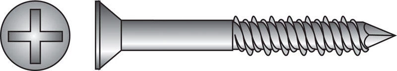 Hillman Tapper Steel Flat Head Concrete Screw Anchor 100 pk 1 Hillman Tapper Steel Flat Head Concrete Screw Anchor 100 pk