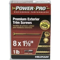 Hillman Power Pro No. 8 X 1-5/8 in. L Star Bronze Ceramic Trim Screws 1 lb 195 pk -Cheap HILLMAN Store 063e9762 e47b 4fd2 b7cc e41233363c53