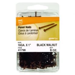 Hillman 1 in. Panel Steel Nail Flat Head