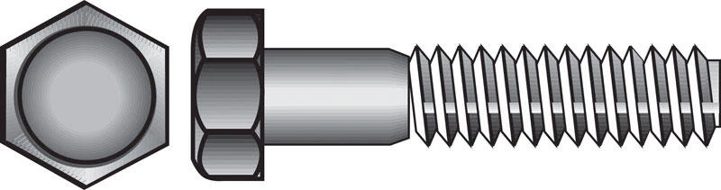 Hillman 1/2 in. D X 10 in. L Zinc Plated Steel Hex Bolt 25 pk 1 Hillman 1/2 in. D X 10 in. L Zinc Plated Steel Hex Bolt 25 pk
