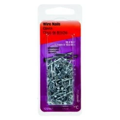 Hillman No 16 1-1/4 in. Wire Galvanized Steel Nail Flat Head