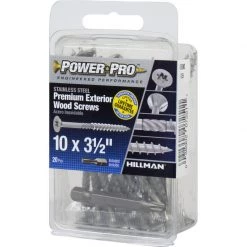 Hillman Power Pro No. 10 X 3-1/2 in. L Star Exterior Wood Screw 20 pk -Cheap HILLMAN Store 0c65bcb2 022d 4dda a514 28bb0be91121