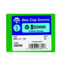 Hillman 5/8 in. D X 3-1/2 in. L Heat Treated Zinc Steel Hex Head Cap Screw 25 pk -Cheap HILLMAN Store 0e33b34b a2dc 4ba7 acd7 d1efef4bbeee