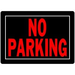 Hillman English Black Sign 10 in. H X 14 in. W