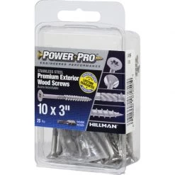 Hillman Power Pro No. 10 X 3 in. L Star Exterior Wood Screw 25 pk 7 Hillman Power Pro No. 10 X 3 in. L Star Exterior Wood Screw 25 pk -Cheap HILLMAN Store 106cc9f4 c095 4ead bf85 02ab65ba10b2