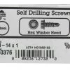 Hillman 1/4-14 Sizes X 1 in. L Hex Hex Washer Head Sheet Metal Screws 100 pk