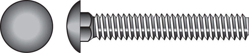 Hillman 5/16 in. X 8 in. L Zinc-Plated Steel Carriage Bolt 50 pk 1 Hillman 5/16 in. X 8 in. L Zinc-Plated Steel Carriage Bolt 50 pk