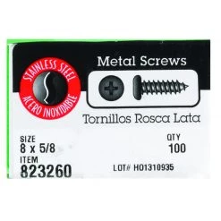 Hillman No. 8 X 5/8 in. L Phillips Pan Head Sheet Metal Screws 100 pk 3 Hillman No. 8 X 5/8 in. L Phillips Pan Head Sheet Metal Screws 100 pk -Cheap HILLMAN Store 161363f0 3a2e 4744 b453 8a61c8ef5baf