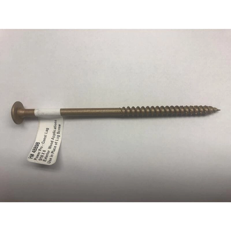 Hillman Power Pro 5/16 in. X 6 in. L Star Steel Lag Screw 1 pk 1 Hillman Power Pro 5/16 in. X 6 in. L Star Steel Lag Screw 1 pk