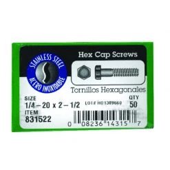 Hillman 1/4-20 in. D X 2-1/2 in. L Stainless Steel Hex Head Cap Screw 50 pk -Cheap HILLMAN Store 1728da8f 1ad6 48f5 be66 9e8e313fb7c8