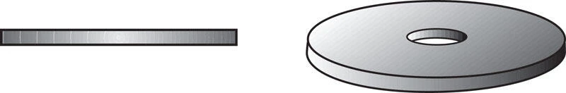 Hillman Zinc-Plated Steel 1/8 in. Fender Washer 100 pk 1 Hillman Zinc-Plated Steel 1/8 in. Fender Washer 100 pk