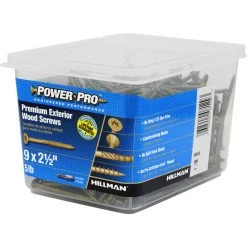 Hillman Power Pro No. 9 X 2-1/2 in. L Star Flat Head Premium Deck Screws 5 lb 501 pk 7 Hillman Power Pro No. 9 X 2-1/2 in. L Star Flat Head Premium Deck Screws 5 lb 501 pk -Cheap HILLMAN Store 1929d708 ac90 422a 9121 94311a8660d5