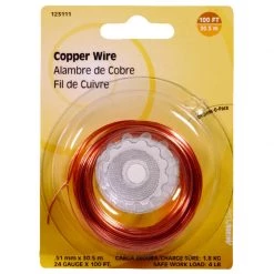 Hillman 100 ft. L Copper 24 Ga. Wire