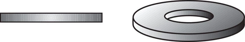 Hillman Stainless Steel 5/16 in. Flat Washer 100 pk 1 Hillman Stainless Steel 5/16 in. Flat Washer 100 pk