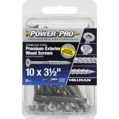 Hillman Power Pro No. 10 X 3-1/2 in. L Star Exterior Wood Screw 20 pk -Cheap HILLMAN Store 1e0b1e97 36e5 4b61 a4ef 0203568f94a9