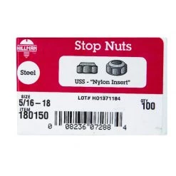 Hillman 5/16 in. Zinc-Plated Steel USS Nylon Lock Nut 100 pk -Cheap HILLMAN Store 1ecbfa06 748e 46d5 9bca 02fd1d2797f6