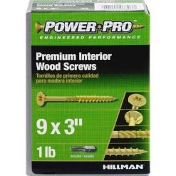 Hillman Power Pro No. 9 X 3 in. L Star Yellow Zinc Wood Screws 1 lb 83 pk 6 Hillman Power Pro No. 9 X 3 in. L Star Yellow Zinc Wood Screws 1 lb 83 pk -Cheap HILLMAN Store 1fb00de5 d2ff 411e 9635 32af7592f970