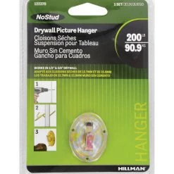 Hillman NoStud Metallic Drywall Picture Hanger 200 lb 1 pk -Cheap HILLMAN Store 2045b3b8 38de 4e5c 9a4a c0a7d11de109