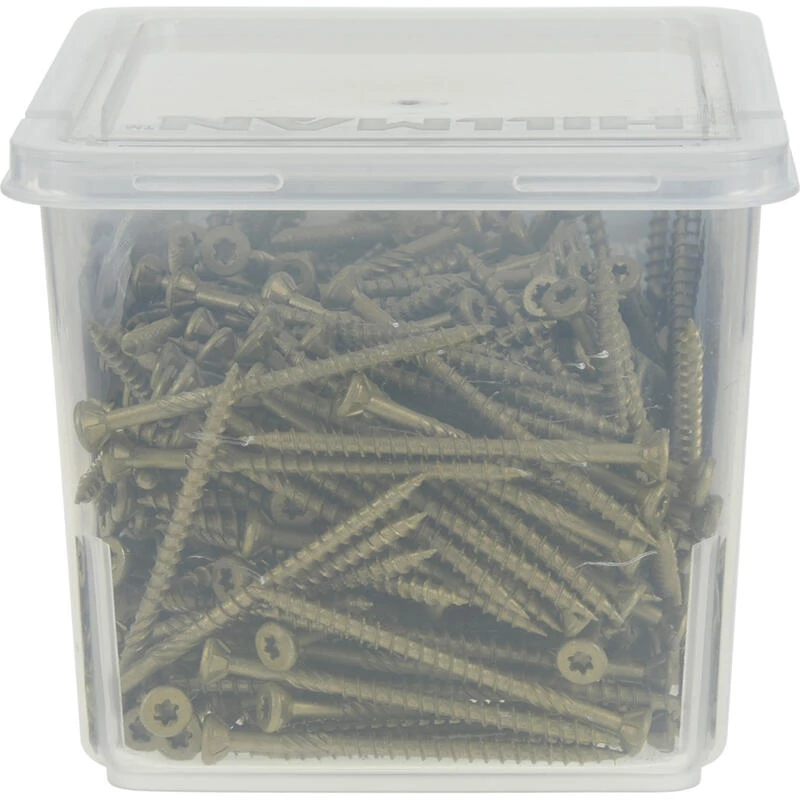 Hillman Power Pro No. 10 X 3 in. L Star Flat Head Exterior Deck Screws 5 lb 4 Hillman Power Pro No. 10 X 3 in. L Star Flat Head Exterior Deck Screws 5 lb - Image 4