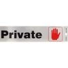 Hillman English Silver Private Decal 2 in. H X 8 in. W