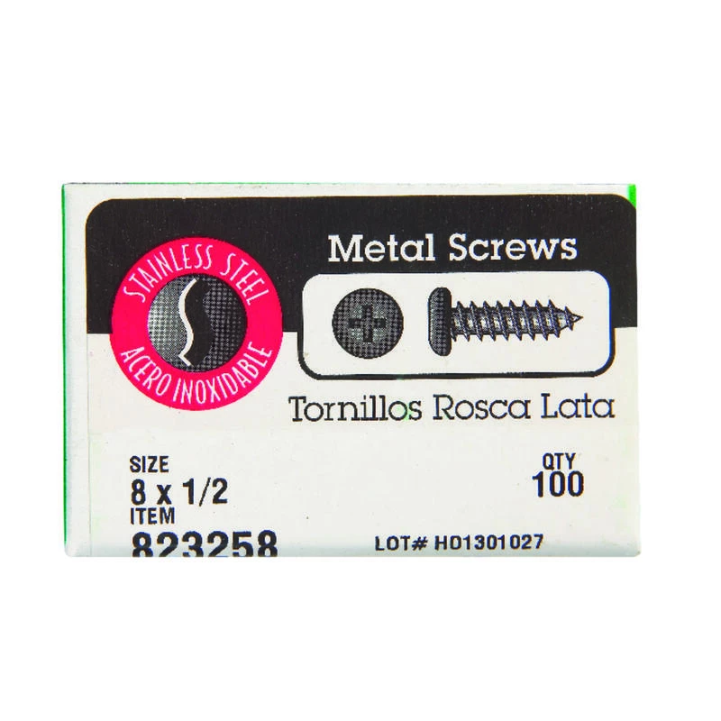Hillman No. 8 X 1/2 in. L Phillips Pan Head Sheet Metal Screws 100 pk 2 Hillman No. 8 X 1/2 in. L Phillips Pan Head Sheet Metal Screws 100 pk - Image 2