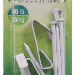 Hillman AnchorWire Steel-Plated White Standard Picture Hanger 50 lb 3 pk