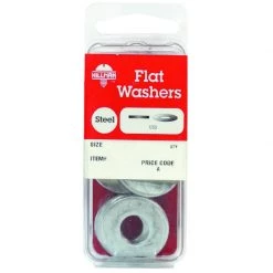 Hillman Zinc-Plated Steel 3/16 in. USS Flat Washer 30 pk