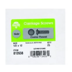 Hillman 1/2 in. X 12 in. L Hot Dipped Galvanized Steel Carriage Bolt 25 pk -Cheap HILLMAN Store 244471bb 8fd3 4e97 a57d 63e5506271c4