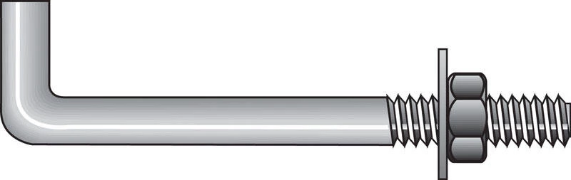 Hillman 1/2 in. D X 8 in. L Steel Round Head Anchor Bolts 25 pk 1 Hillman 1/2 in. D X 8 in. L Steel Round Head Anchor Bolts 25 pk