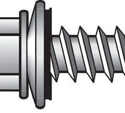 Hillman No. 10 X 2-1/2 in. L Hex Hex Head Screws w/Washers 75 pk