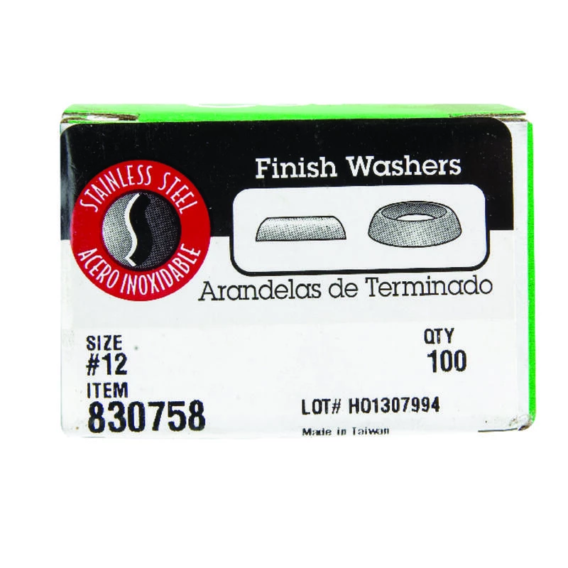 Hillman Stainless Steel .215 in. Countersunk Finish Washer 100 pk 2 Hillman Stainless Steel .215 in. Countersunk Finish Washer 100 pk - Image 2