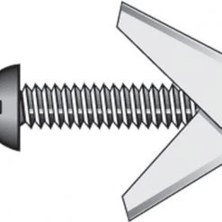 Hillman 3/16 in. D X 4 in. L Round Zinc-Plated Steel Toggle Bolt 8 pk
