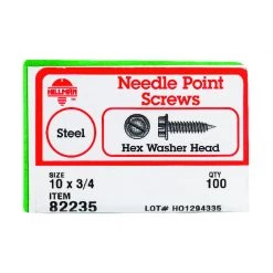 Hillman No. 10 X 3/4 in. L Slotted Hex Washer Head Sheet Metal Screws 100 pk -Cheap HILLMAN Store 2e227df8 ef06 40b1 821f 237ef9ff4553