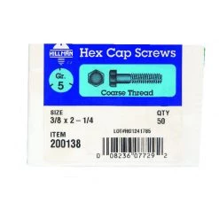 Hillman 3/8 in. D X 2-1/4 in. L Heat Treated Zinc Steel Hex Head Cap Screw 50 pk 3 Hillman 3/8 in. D X 2-1/4 in. L Heat Treated Zinc Steel Hex Head Cap Screw 50 pk -Cheap HILLMAN Store 2e9cbde9 caa7 441a 893e f7150a26f3ca