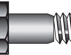 Hillman 9/16 in. D X 3 in. L Heat Treated Steel Hex Head Cap Screw 25 pk