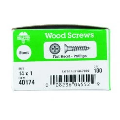 Hillman No. 14 X 1 in. L Phillips Zinc-Plated Wood Screws 100 pk -Cheap HILLMAN Store 33ae6a0f b6c3 46fe aa12 03eadd93f0f5