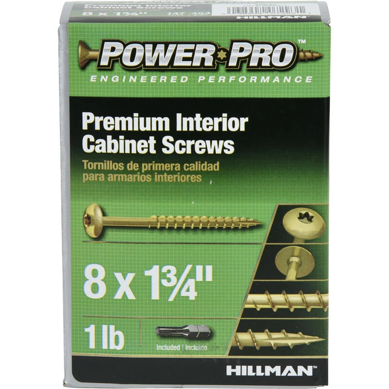 Hillman Power Pro No. 8 X 1-3/4 in. L Star Cabinet Screws 1 lb 3 Hillman Power Pro No. 8 X 1-3/4 in. L Star Cabinet Screws 1 lb - Image 3