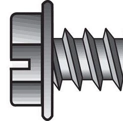Hillman No. 6 X 3/8 in. L Slotted Hex Washer Head Sheet Metal Screws 100 pk