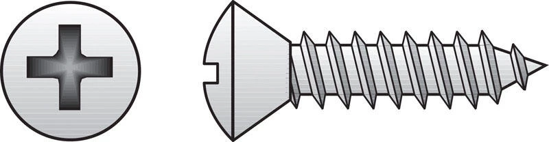 Hillman No. 10 X 1-1/4 in. L Phillips Oval Head Sheet Metal Screws 100 pk 1 Hillman No. 10 X 1-1/4 in. L Phillips Oval Head Sheet Metal Screws 100 pk