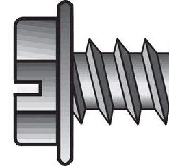 Hillman No. 10 X 2 in. L Slotted Hex Washer Head Sheet Metal Screws 100 pk