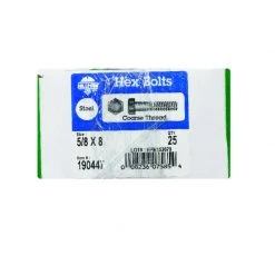 Hillman 5/8 in. D X 8 in. L Zinc Plated Steel Hex Bolt 25 pk -Cheap HILLMAN Store 3e334a68 5a5e 448d adab 9e83c96e92b1