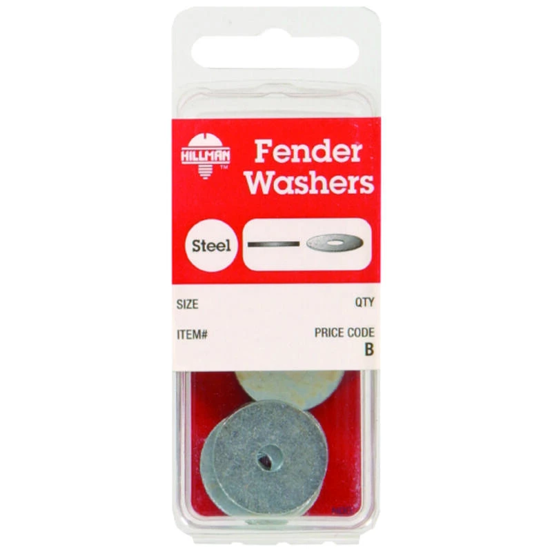 Hillman Zinc-Plated Steel No. 8 mm Fender Washer 6 pk 1 Hillman Zinc-Plated Steel No. 8 mm Fender Washer 6 pk
