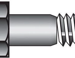 Hillman 3/8 in. D X 3 in. L Heat Treated Steel Hex Head Cap Screw 50 pk