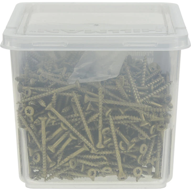 Hillman Power Pro No. 8 X 2 in. L Star Flat Head Premium Deck Screws 5 lb 767 pk 4 Hillman Power Pro No. 8 X 2 in. L Star Flat Head Premium Deck Screws 5 lb 767 pk - Image 4