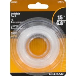 Hillman 25 ft. L Plastic 18 Ga. Invisible Cord